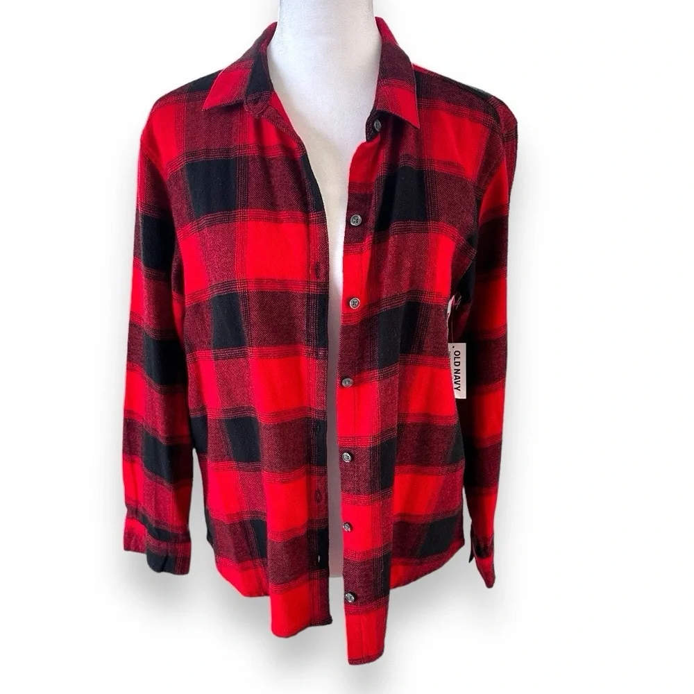 Old Navy Flannel Shirt Girls Size XXL NWT
